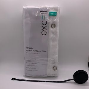 Excell fabric shower curtain / liner NWT 70 in x 71 in